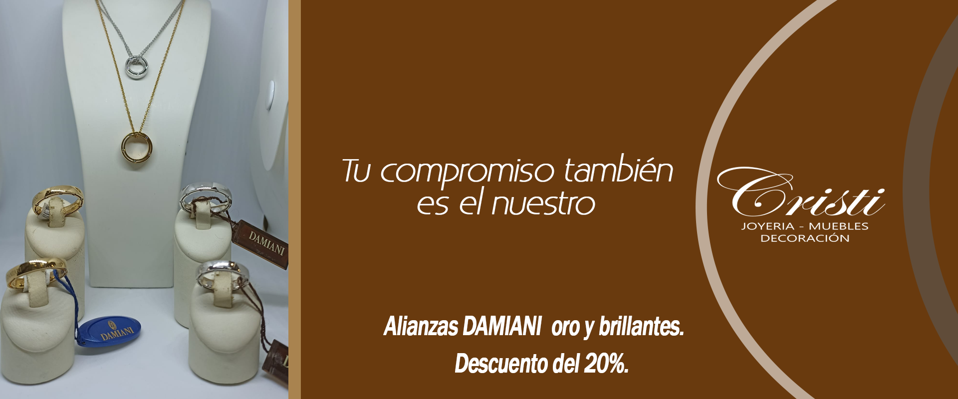 Alianzas DAMIANI oro y brillantes