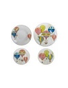 VAJILLA 18PZ GLOBOS PORCELANA