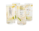 VASOS X4 CHEERS DORADO 45CL