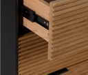 COMODA NEGRA NATURAL 104X40X81,50