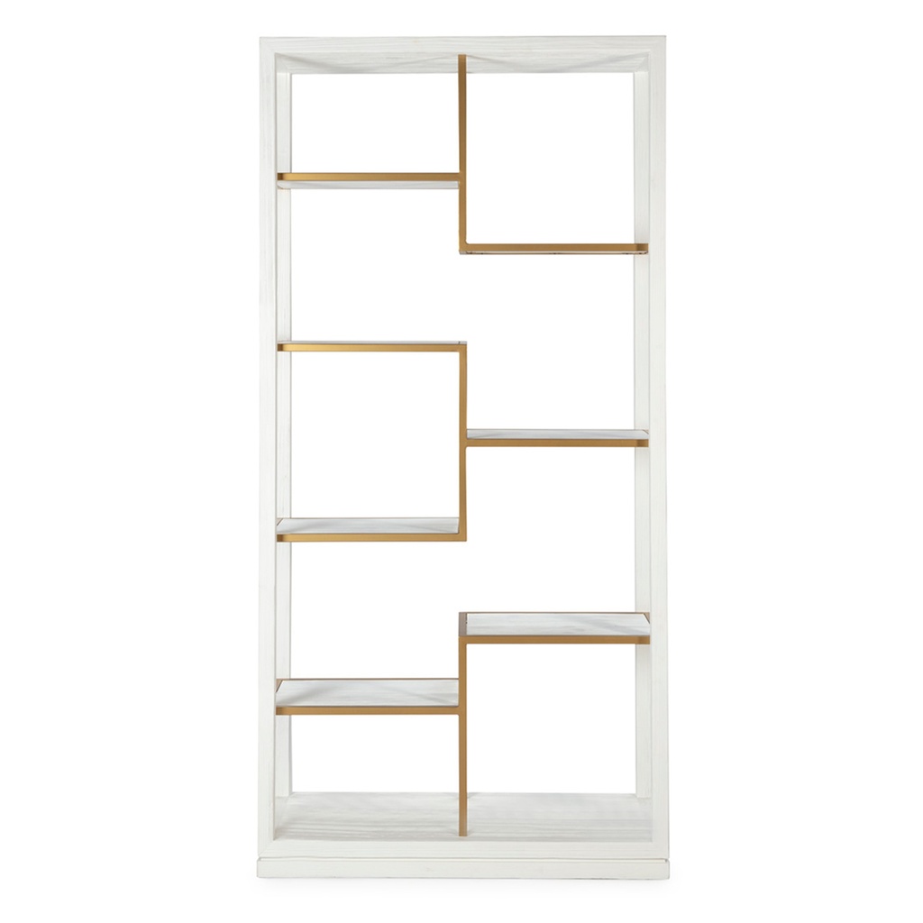 ESTANTERIA 100X40X210 MAD.BCO DOR
