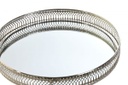 BANDEJA ESPEJO METAL 24X15X4