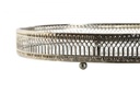 BANDEJA ESPEJO METAL 24X15X4