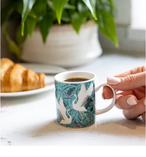TAZA ESPRESSO GRULLAS EXOTICAS