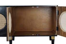 BUFFET MANGO RATAN 150X40X65 NEGRO