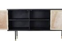 BUFFET PINO RATAN 150*44*76 NEGRO