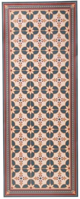 ALFOMBRA FLORES PVC 150X58CM