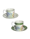 TAZA CAFE X2 FLORA BONE CHINA 200ML