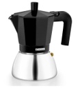 CAFETERA 6TZ INDUCCIÓN INOX NEGRA
