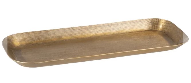 BANDEJA ORO MET RECT.30,5X12,7