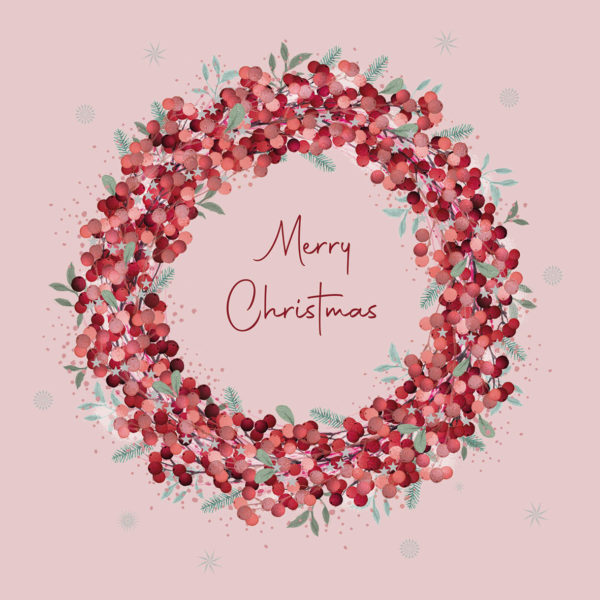 SERVILLETAS XMAS EN ROSE 33X33