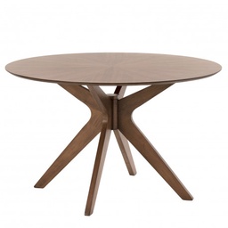 [38.00MS201133] MESA FIJA NOGAL CARMEL 120CM