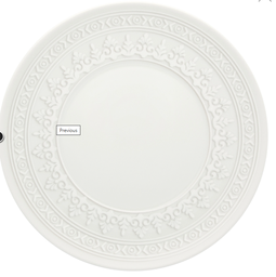 [3.21111684] PLATO POSTRE ORNAMENT 17CM