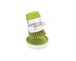 [65.85004] cepillo  limpia-vajillas  con  depósito- verde