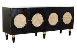 [50.MB-190816] BUFFET MANGO RATAN 150X40X65 NEGRO