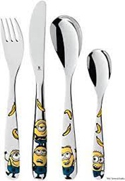 [48.02.8607.6040] CUBERTERIA INF.MINIONS 4PZAS