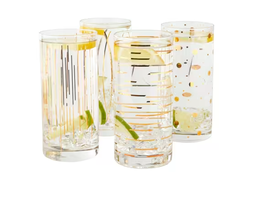 [395.5140628] VASOS X4 CHEERS DORADO 45CL
